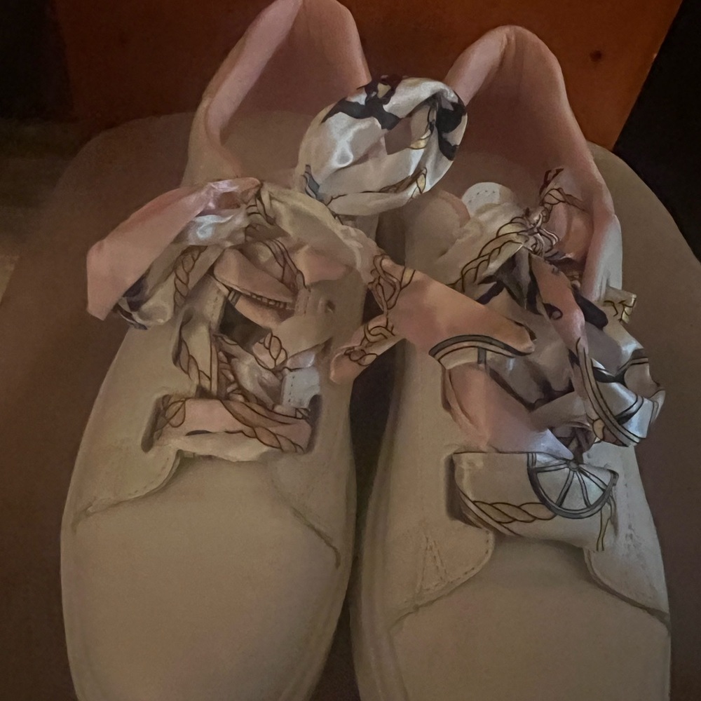 SHEIN Pink and White Women's Sneakers